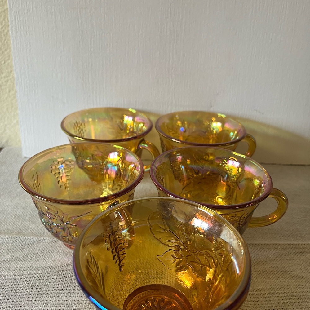 carnival glasses set of 5